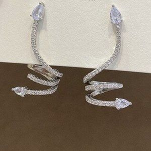Silver Snake Earrings